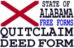 Alabama Quit Claim Deed Form - Free Quit Claim Deed