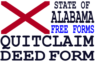 Alabama Quit Claim Deed Form