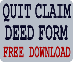 Download a Free Quit Claim Deed Form
