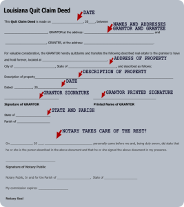 Louisiana Quit Claim Deed Form - Q-D-F.com - Get a free quit claim deed ...