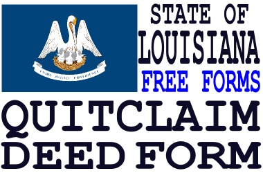 Louisiana Quit Claim Deed Form