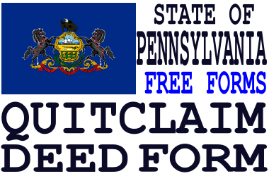 Pennsylvania Quit Claim Deed Form