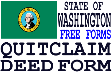 Washington Quit Claim Deed Form